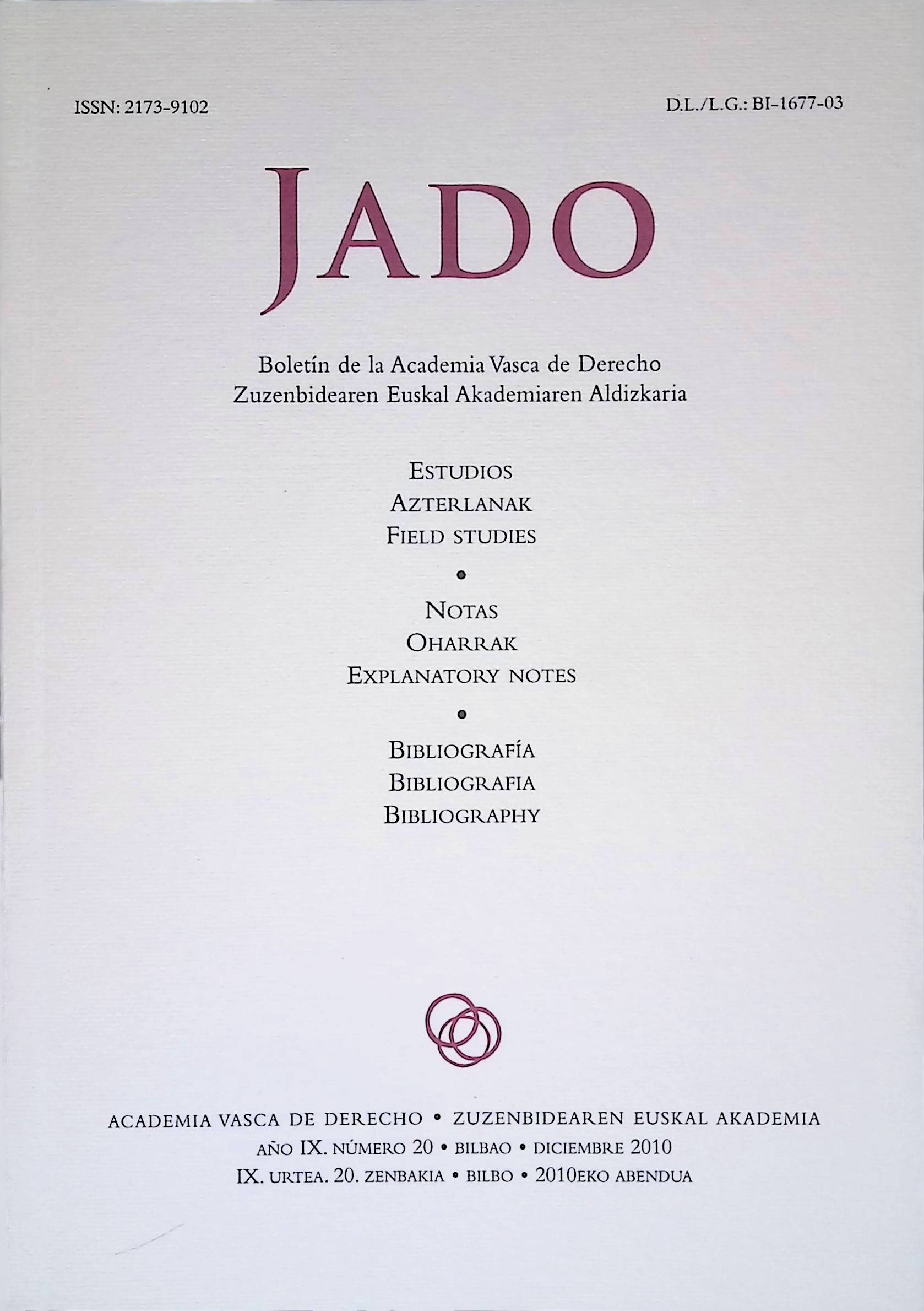 JADO - 20. aldizkaria