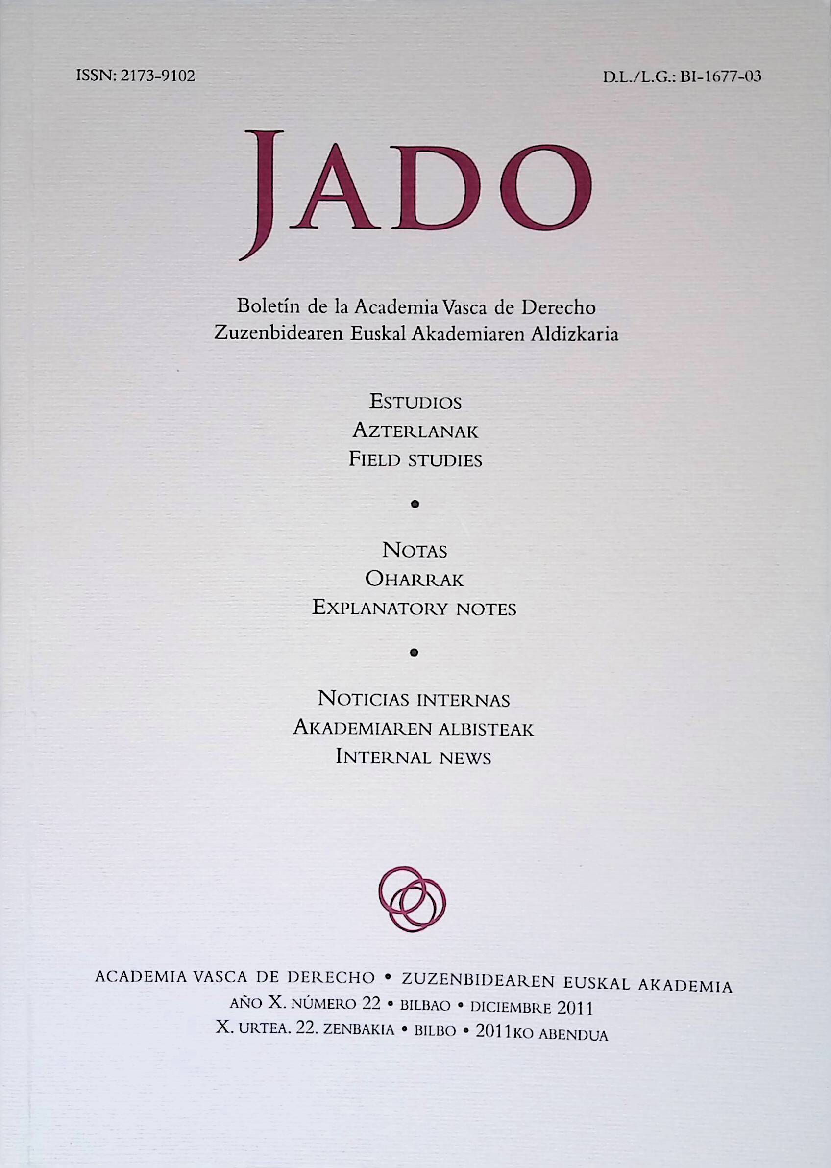JADO - 22. Aldizkaira