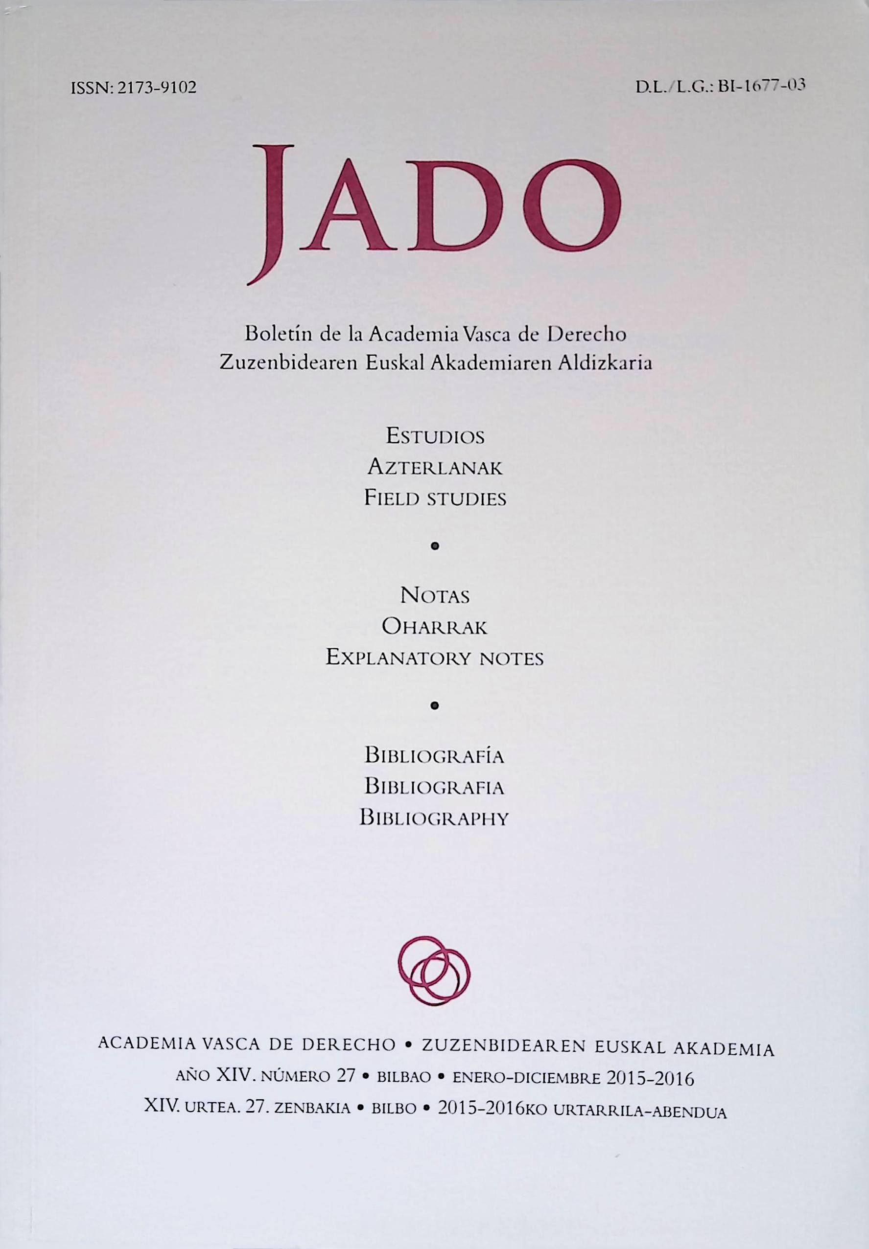 JADO - 27. aldizkaria